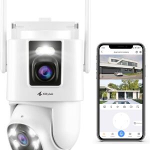 2K Dual Lens Security Camera Outdoor Wireless