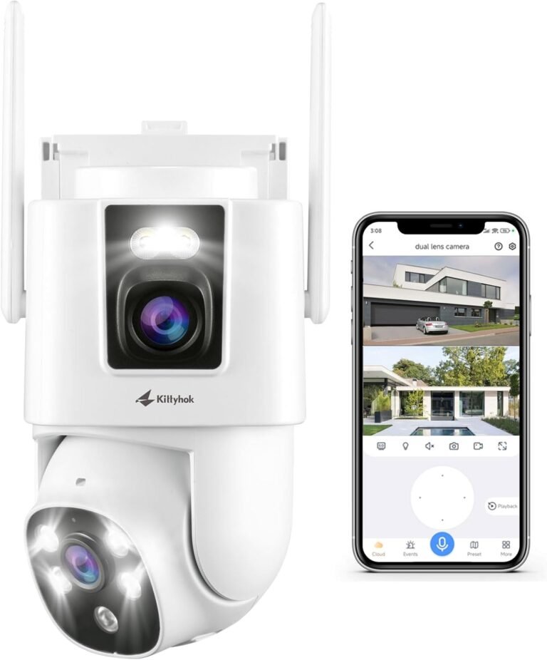 2K Dual Lens Security Camera Outdoor Wireless