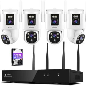 Dual Lens Wireless Security Camera System