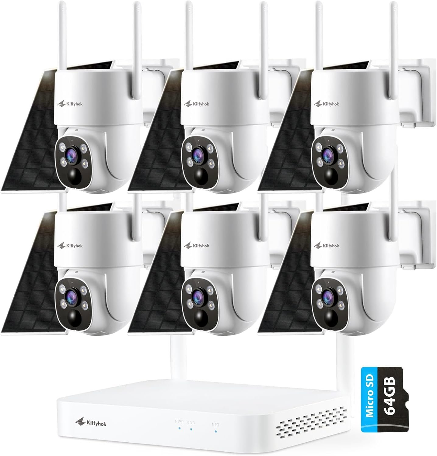 10CH Solar Security Camera System