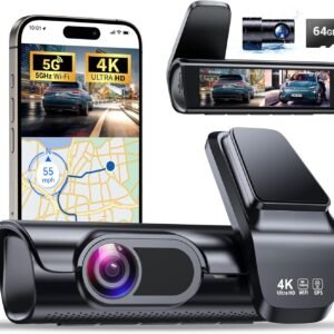 K600 4k Dash Cam Front and Rear