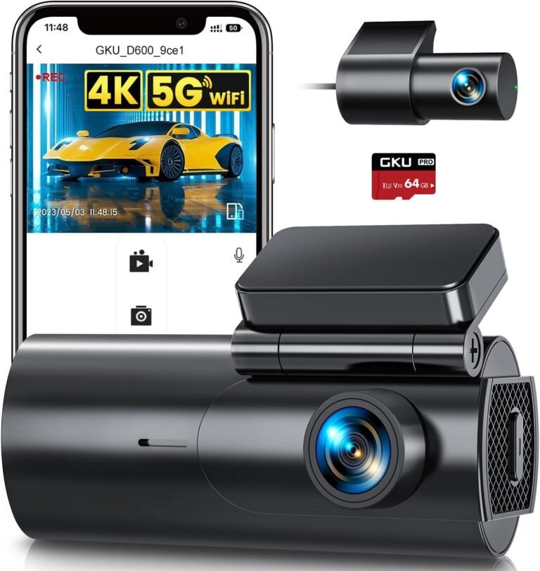 GKU Dash Cam Front and Rear Camera