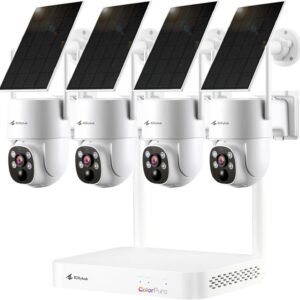 2K Solar Security Camera System Wireless Outdoor