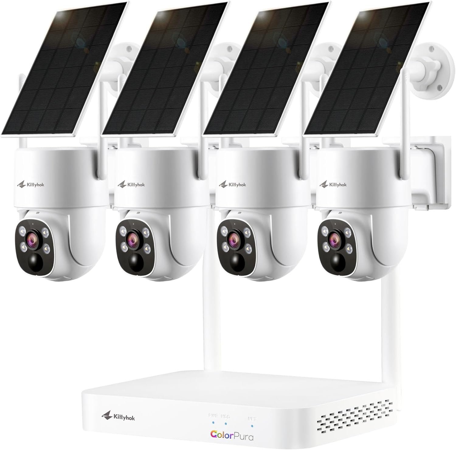 2K Solar Security Camera System Wireless Outdoor