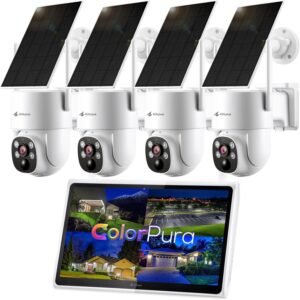 Outdoor Solar Security Camera System Wireless