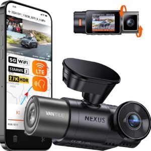 Vantrue N2X 2.7K Uber Dash Cam Front and Inside