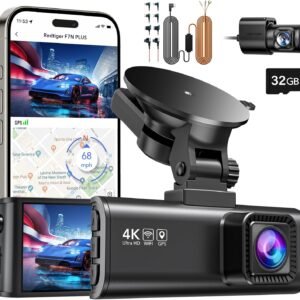 F7NP Dash Cam Front Rear with Dual Indicator Light Hardwire Kit