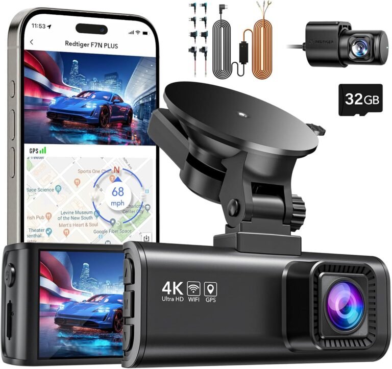 F7NP Dash Cam Front Rear with Dual Indicator Light Hardwire Kit