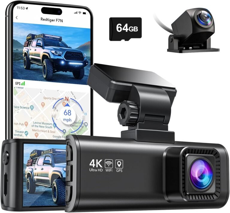 REDTIGER F7N 4K Dash Cam Front and Rear