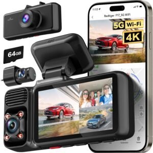 REDTIGER F17 4K 3 Channel Dash Cam