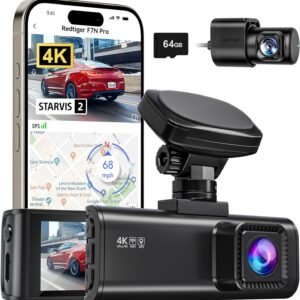 REDTIGER 4K Dash Cam Front and Rear