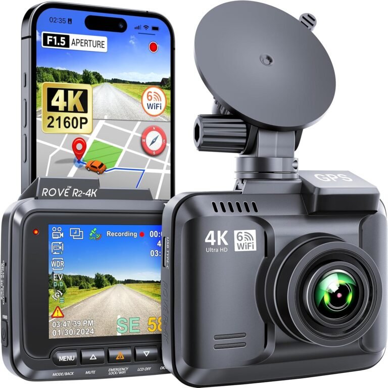 ROVE R2-4K Dash Cam Built-in WiFi 6 GPS